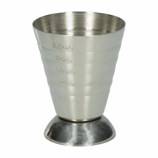 Vaso Coctelero Medidor Plateado FREE HOME 75 Ml