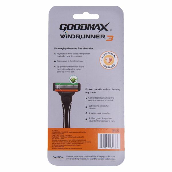 Afeitadora Wind Runner 3 GOODMAX 3 Piezas - Imagen 2