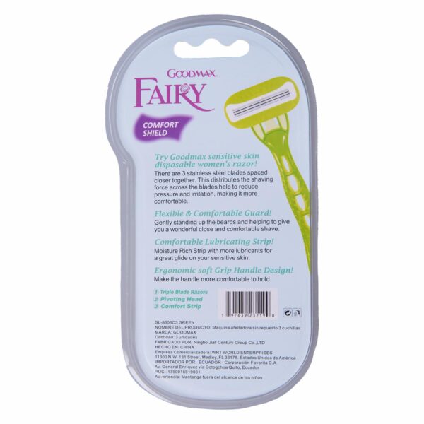 Rasuradora Para Dama Desechable Con Aloe GOODMAX 3 Piezas - Imagen 2