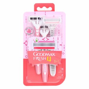 Rasuradora Desechable De Mujer Fresh 4 Con Aloe GOODMAX 3 Piezas