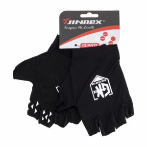 Guante Para Bicicleta Negro  Sin Dedos JINREX Talla Grande