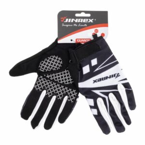 Guante Para Bicicleta Negro Con Blanco JINREX Talla Extra Grande