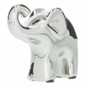 Figura Decorativa Elefante Plata Pequeño KOOME 1 Pieza