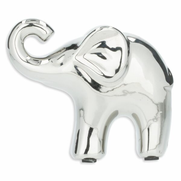 Figura Decorativa Elefante Plata Pequeño KOOME 1 Pieza - Imagen 2