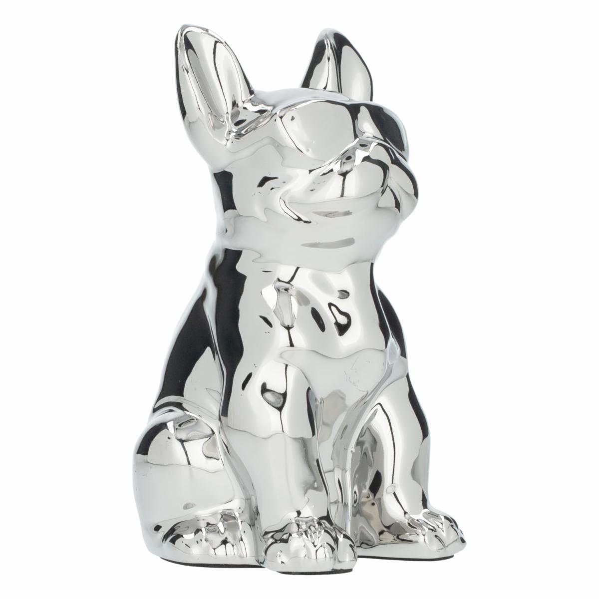 Figura Decorativa Perro Plateado Animado KOOME 1 Pieza