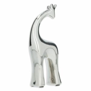 Figura Decorativa Jirafa Plateada KOOME 1 Pieza