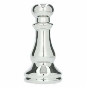 Figura Decorativa Ajedrez León Plateada KOOME 1 Pieza