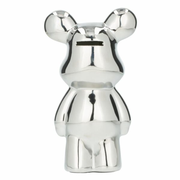 Figura Decorativa Oso Pop Art Plateado Mediano KOOME 1 Pieza - Imagen 3