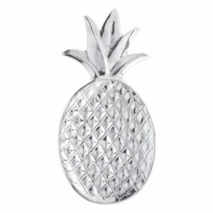 Figura Decorativa Pina Plateada KOOME 1 Pieza