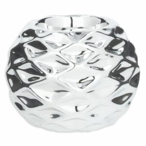 Candelabro Plateado Martillado Pequeño KOOME 1 Pieza