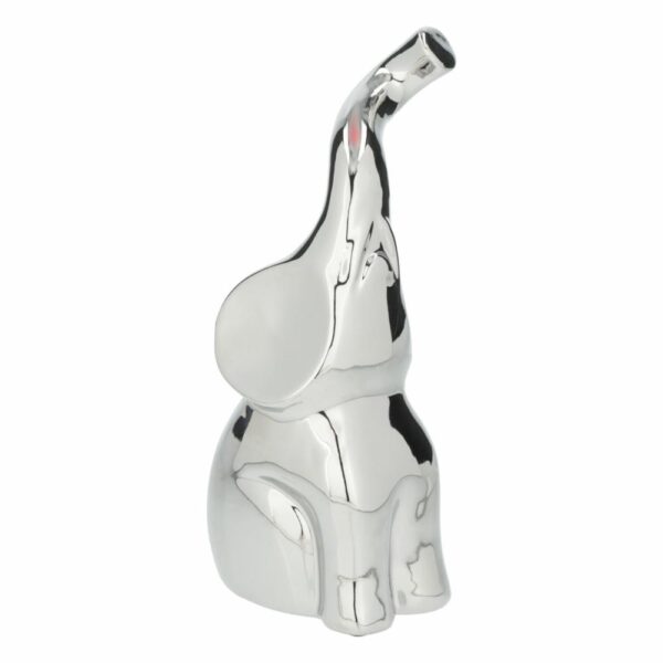 Figura Decorativa Elefante Plateado Mediano KOOME 1 Pieza - Imagen 2