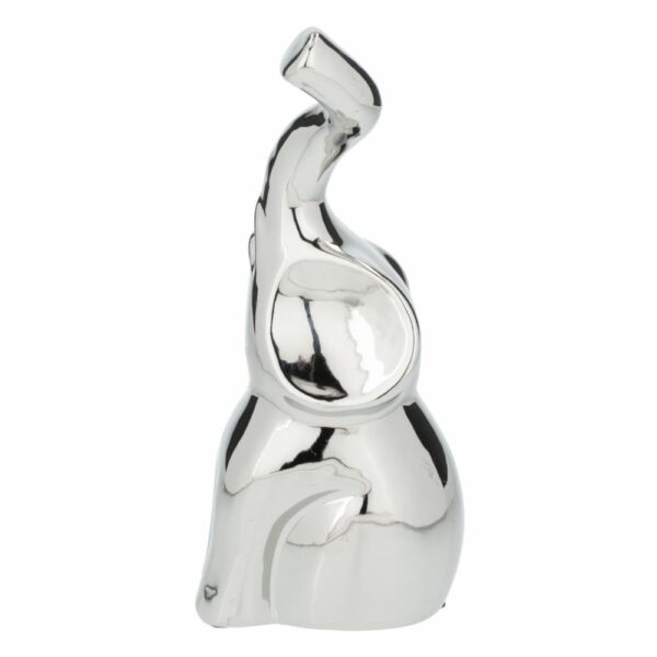 Figura Decorativa Elefante Plateado Mediano KOOME 1 Pieza - Imagen 3