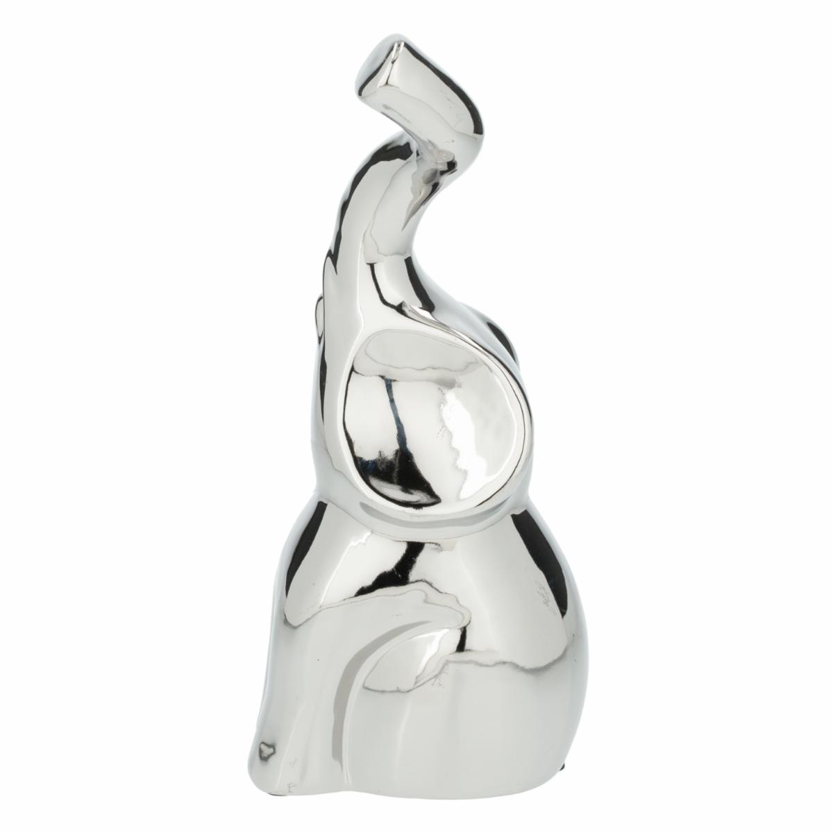 Figura Decorativa Elefante Plateado Mediano KOOME 1 Pieza