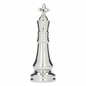 Figura Decorativa Ajedrez Alfil Plateado KOOME 1 Pieza