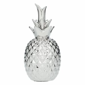Figura Decorativa Pina Plateada Grande KOOME 1 Pieza