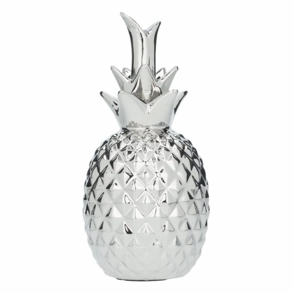 Figura Decorativa Pina Plateada Grande KOOME 1 Pieza