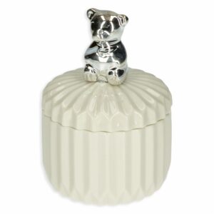 Joyero Blanco Con Decoración Oso KOOME 10X8Cm