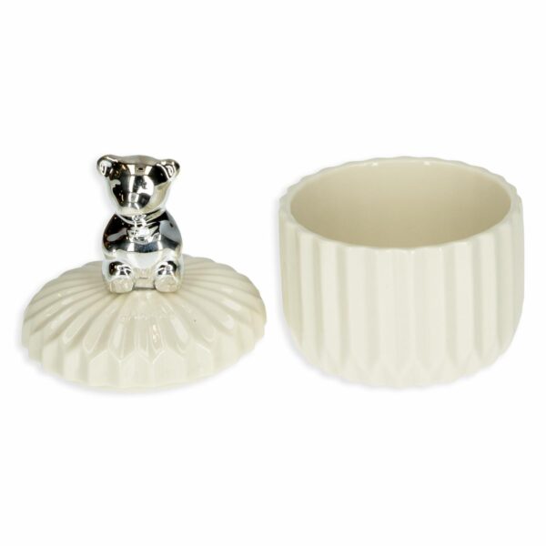 Joyero Blanco Con Decoración Oso KOOME 10X8Cm - Imagen 2