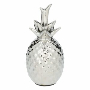 Figura Decorativa Pina Plateada Mediana KOOME 1 Pieza