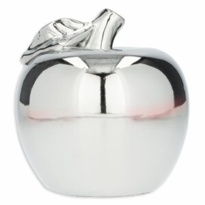 Figura Decorativa Manzana Plateada Grande KOOME 1 Pieza