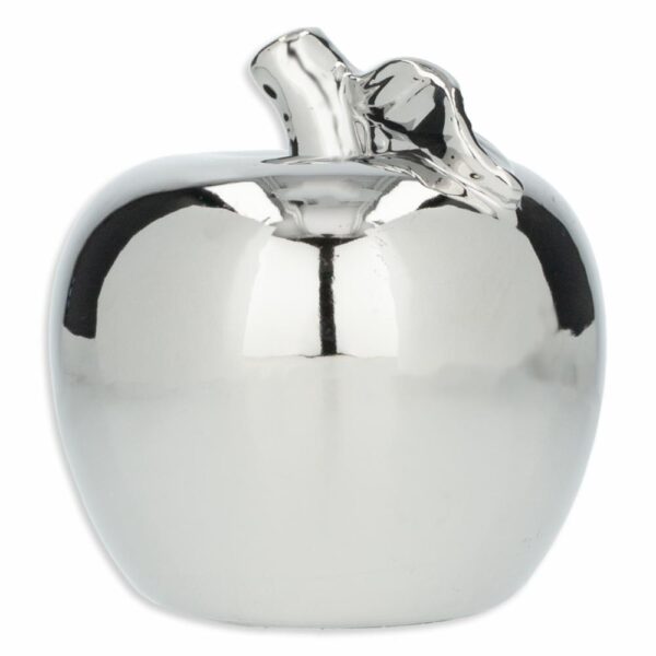 Figura Decorativa Manzana Plateada Grande KOOME 1 Pieza - Imagen 2