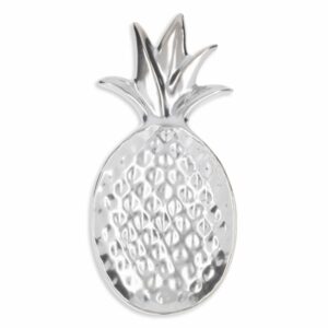 Figura Decorativa Pina Plateada Grande KOOME 1 Pieza