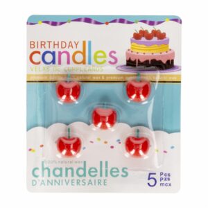 Vela Manzana BIRTHDAY CANDLES X 5 Uds