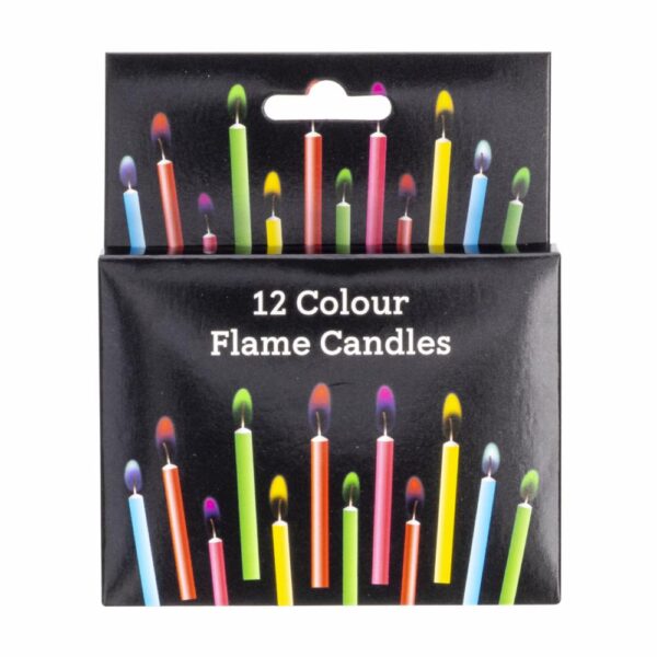 Vela Flama Colores BIRTHDAY CANDLES X 12 Uds - Imagen 2