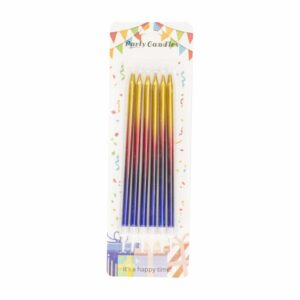 Velas Sticks Colores PARTY CANDLES X 6 Uds