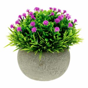 Maceta Decorativa Flor Lila Artificial DONGZHI 13 Cm
