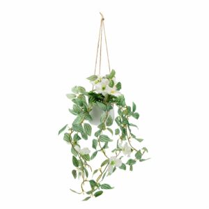 Maceta Decorativa Flor Blanca Artificial DONGZHI 35 Cm