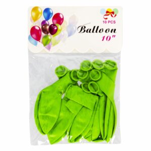 Globo Verde EASTERN BALLOON X 10 Uds