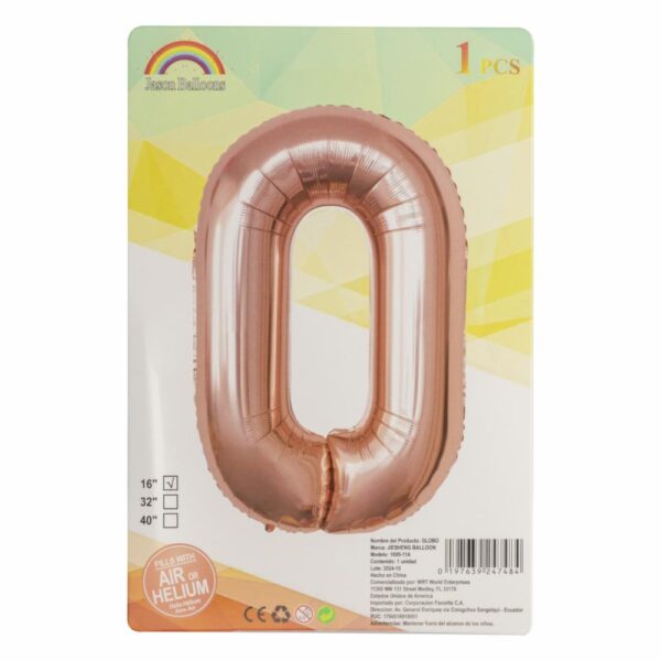 Globo Rosado JASON BALLOONS N°0