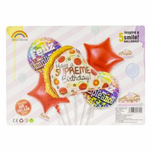 Globo Fiesta JASON BALLOONS 5 Piezas