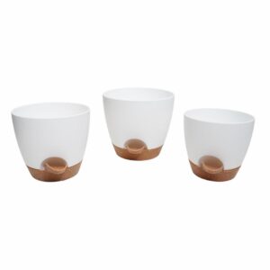 Set Macetas Con Auto Regadero SKYLAR 3 Piezas