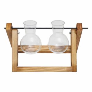 Adorno Decorativo Botellas Y Madera SKYLAR 2 Piezas