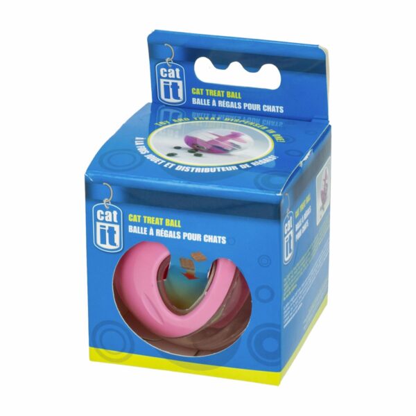 Pelota Para Gato Dispensador De Comida Con Truco HAGEN Azul - Imagen 2