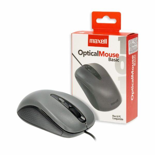 Mouse Óptico Silver MAXELL Alámbrico