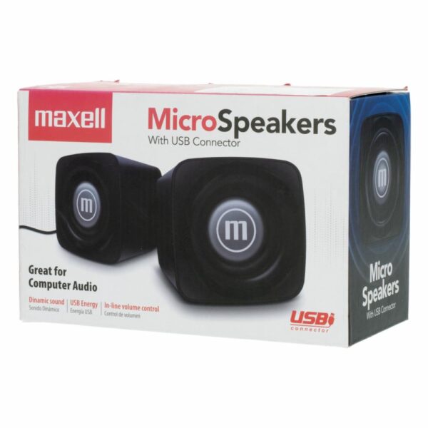 Micro Parlantes SS-120 USB MAXELL Negro - Imagen 4