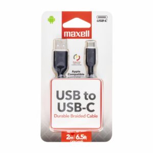 Cable USB A USB-C Negro MAXELL 2 Metros