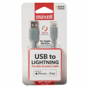 Cable USB A Ligntning MAXELL 2 Metros