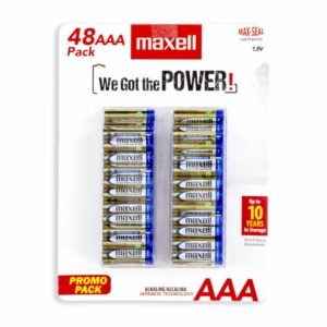 Pilas Alcalina AAA MAXELL X 48 Uds