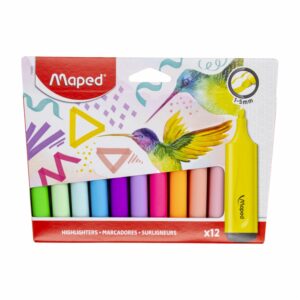 Resaltadores Colores Surtidos MAPED 12 Piezas