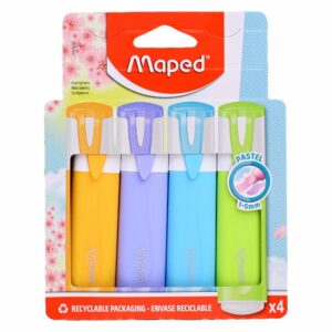 Resaltadores Color Pastel MAPED 4 Piezas