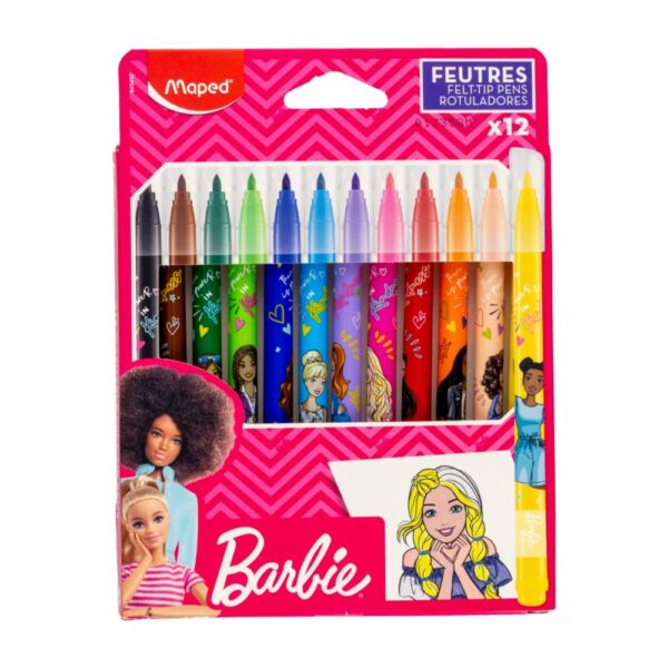 Marcadores Barbie MAPED 12 Piezas