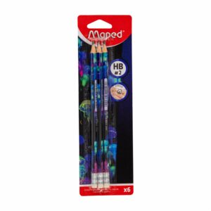 Lápiz De Grafito Deep Sea 2HB MAPED 6 Piezas