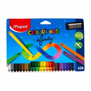 Lápices De Colores Color Infinity MAPED 24 Piezas