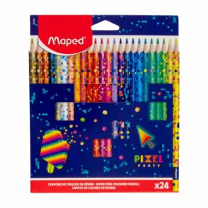 Lápices De Colores Pixel MAPED 24 Piezas