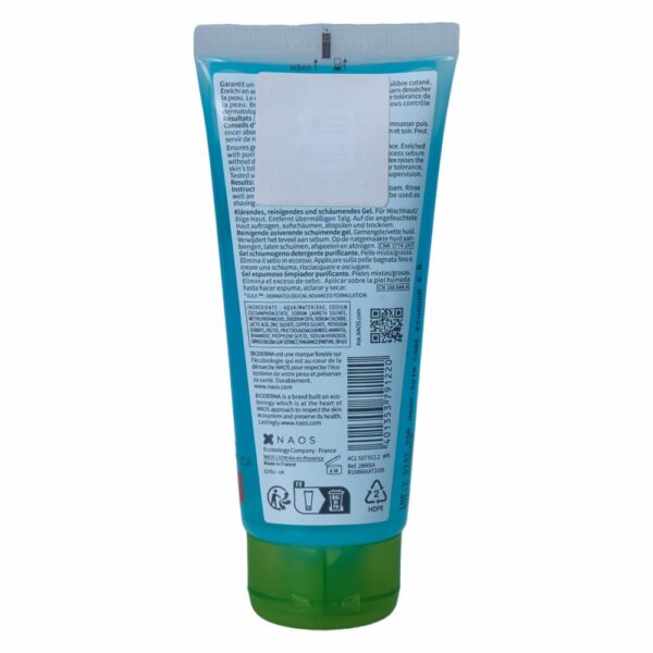 Jabón Facial Sebium Gel Moussant BIODERMA 100 Ml - Imagen 3