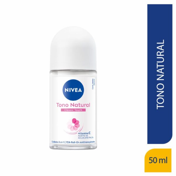 Desodorante Roll On Para Dama Tono Natural NIVEA 50 Ml - Imagen 2